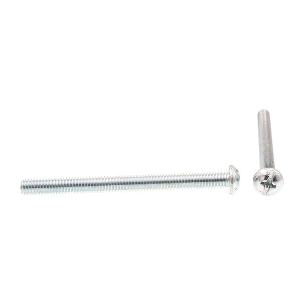 Prime-Line 5/16 in.-18 x in. Phillips/Slotted Combination Drive Round Head  Machine Screws Zinc Plated in Steel (10-Pack) 9006001 The Home Depot