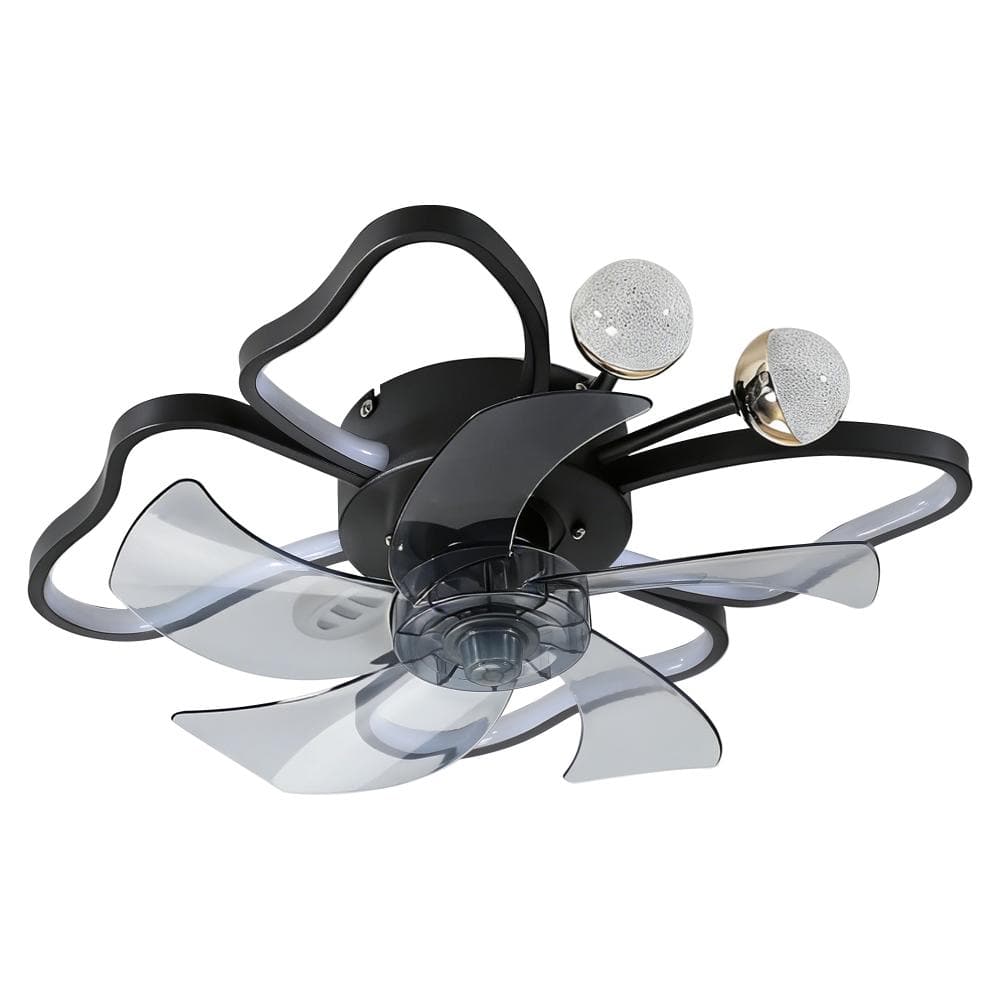 Modern Flush Mount Ceiling Fan with 3-Color Dimmable LED Light Quiet AC Motor 6 Speed Reversible for Bedroom price history on PriceWatchPro