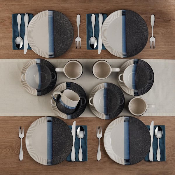 Pfaltzgraff 16 Piece Jaxon Multicolored Stoneware Dinnerware Set