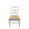 Vera Whitewash Parsons Chair front view