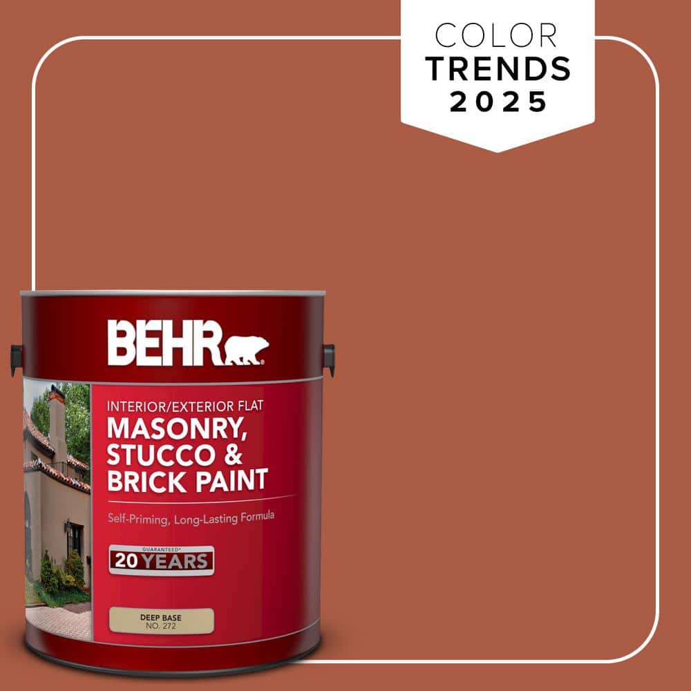 1 gal. #M190-7 Colorful Leaves Flat Interior/Exterior Masonry, Stucco and B