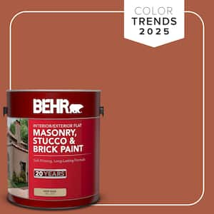 1 gal. #M190-7 Colorful Leaves Flat Interior/Exterior Masonry, Stucco and Brick Paint