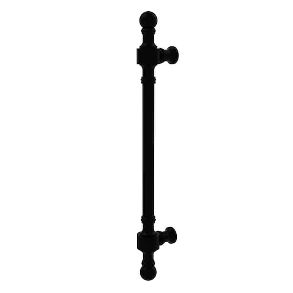 Allied Brass Retro Wave Collection 8 in. Center-to-Center Door Pull in Matte Black