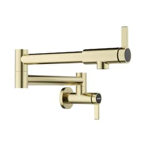 Culina II Wall Mounted Pot Filler in Satin Gold