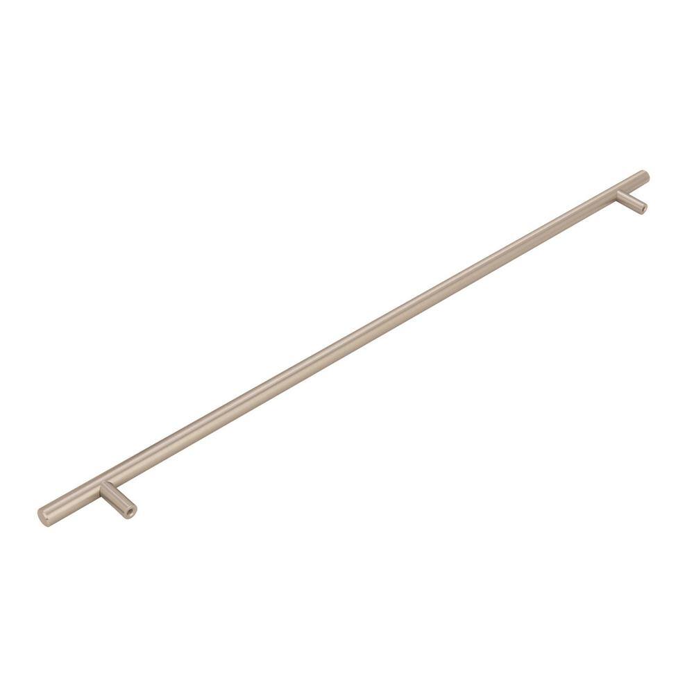 Sterling Nickel 18-7/8 Inch Modern Bar Pull with Mounting Hardware