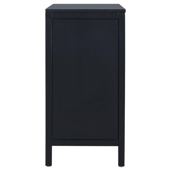 Sideboard DKD Home Decor Black Modern Natural 140 x 40 x 76 cm