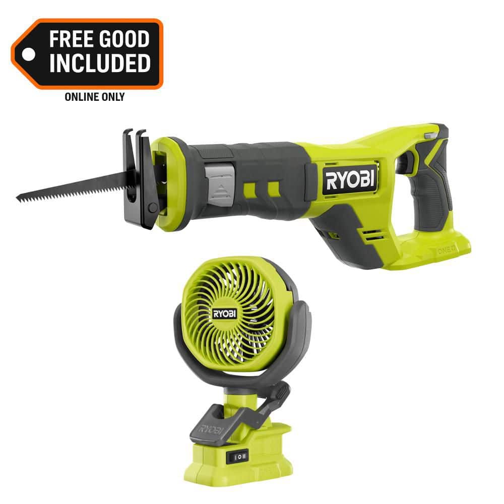 ONE+ 18V Cordless Reciprocating Saw with ONE+ 18V Cordless 4 in. Clamp Fan (Tools Only) price history on PriceWatchPro