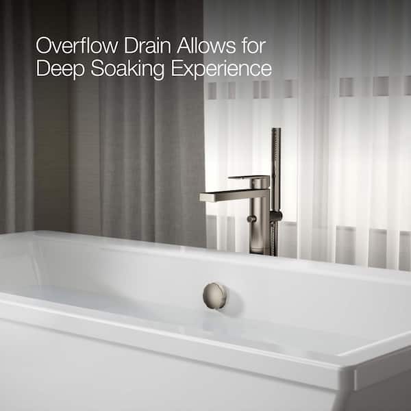 KOHLER Stargaze 72 in. x 36 in. Soaking Bathtub with Center