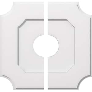 1 in. P X 12 in. C X 20 in. OD X 5 in. ID Locke Architectural Grade PVC Contemporary Ceiling Medallion, Two Piece