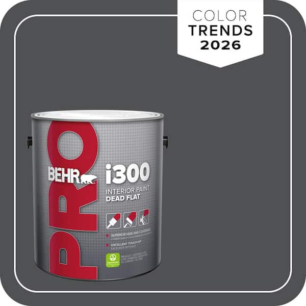 BEHR PRO 1 gal. #PPU18-01 Cracked Pepper Dead Flat Interior Paint