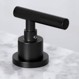 Manhattan 8 in. Widespread 2-Handle Bathroom Faucet in Matte Black