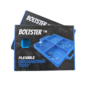 Two Pack Flexible Organizing Tray Blue