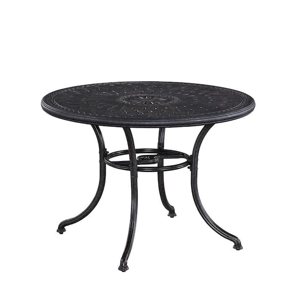 Home Styles Athens Charcoal 42 in. Patio Dining Table