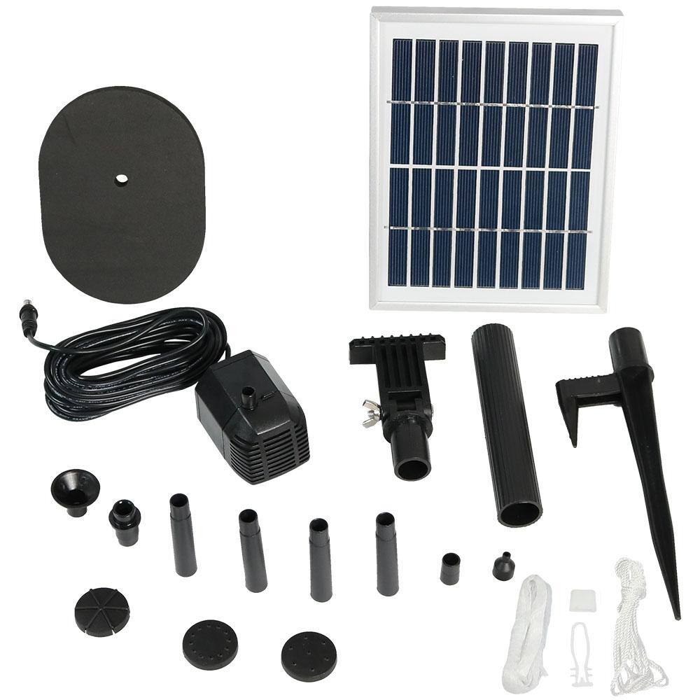 Sunnydaze Decor 36 In. Outdoor Solar Fountain Pump And Panel Kit-sl 