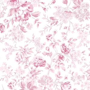 Rachel Ashwell Pink Romantic Rose Wallpaper Sample