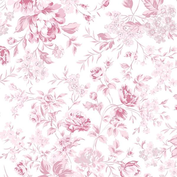 Graham & Brown Rachel Ashwell Pink Romantic Rose Wallpaper Sample