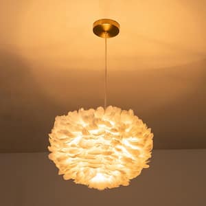 Jessica 3-Light Feather Pendant Light