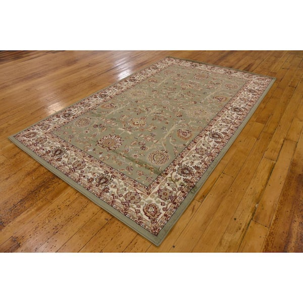 Unique Loom St. Florence Voyage Area Rug - 3' 3 x 5' 3 (Light Green)