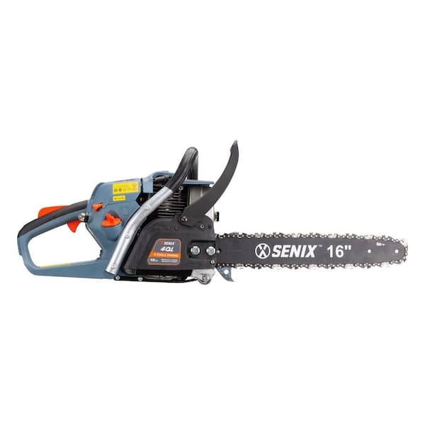 Senix 4QL 46cc 4-Cycle 16 in. Gas Chainsaw CS4QL-L3-1 - The Home Depot