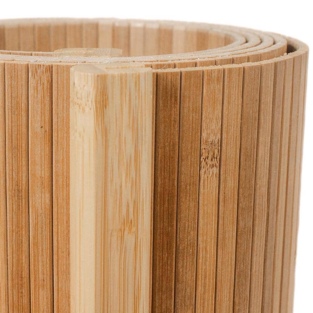 Natural Bamboo Wave Desktop Privacy Screen