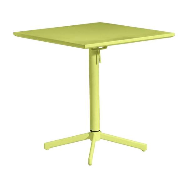 ZUO Big Wave Lime Patio Folding Square Table