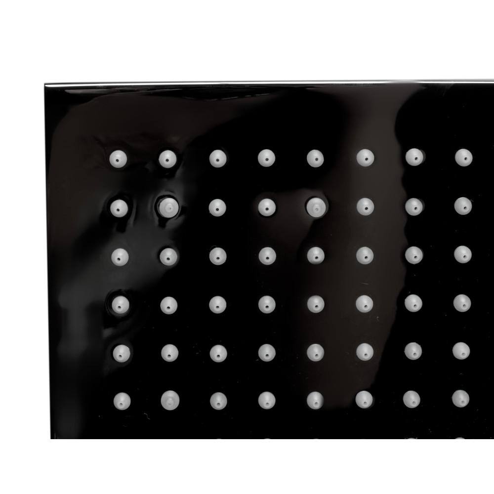 Polished Chrome Square LED Rain Shower Head