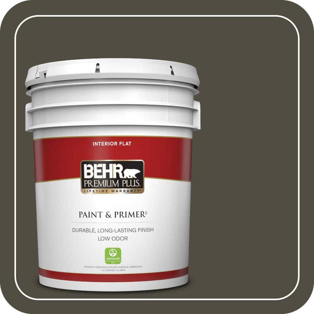 5 gal. #S-H-760 Olive Leaf Flat Low Odor Interior Paint & Primer price history on PriceWatchPro