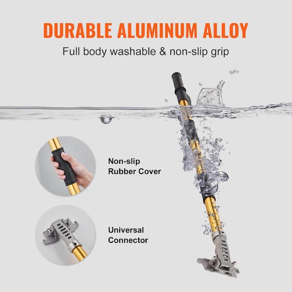 VEVOR Drywall Flat Box Handle 40- 64 in. Anodized Aluminum Flat