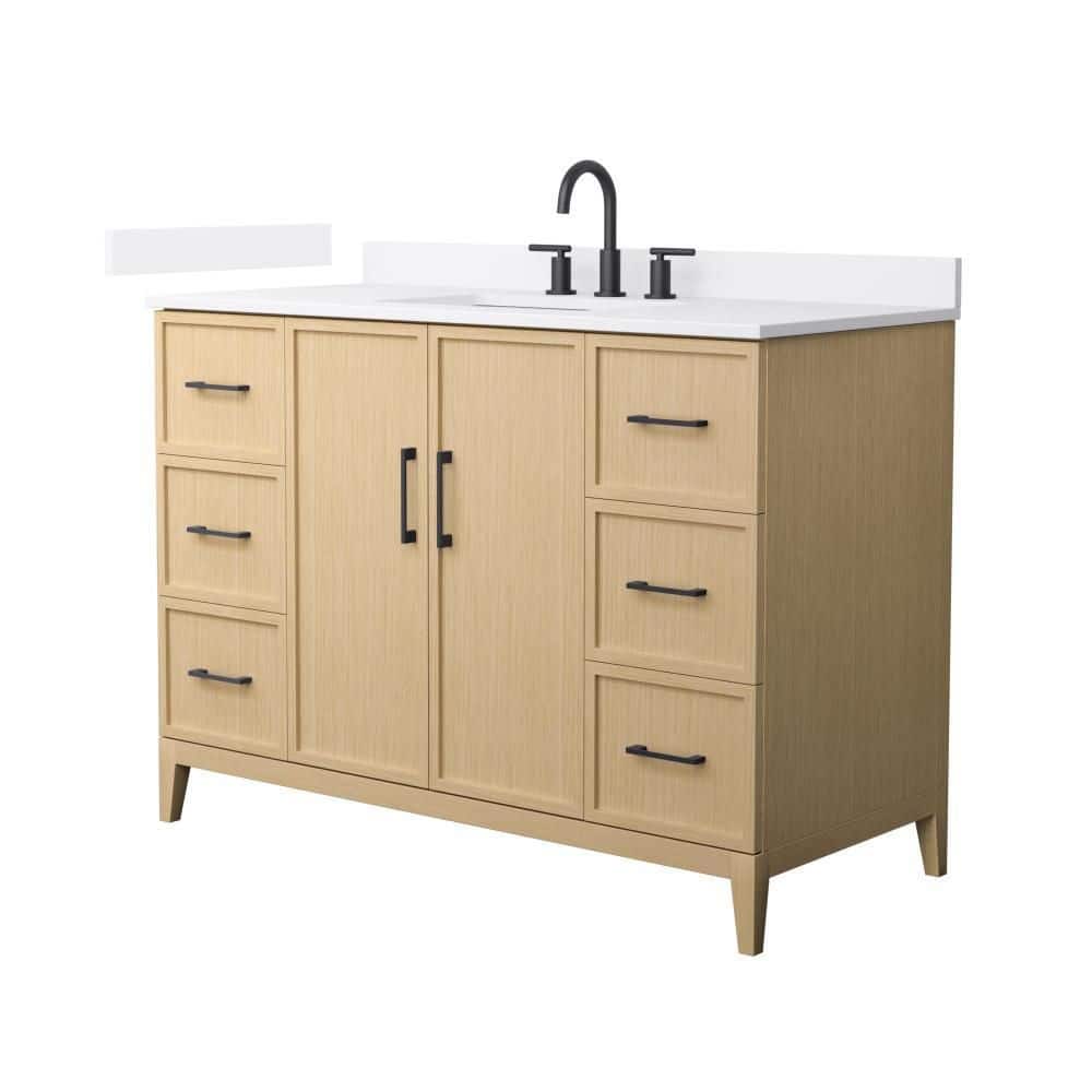 Elan 48 in. Single Freestanding White Oak Bath Vanity with Top price history on PriceWatchPro