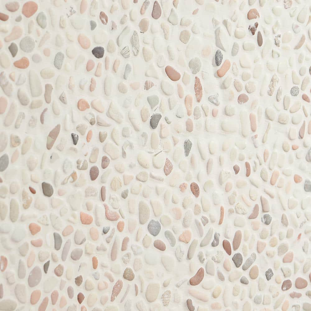 Countryside 4 in. x 6 in. Light Blend Micropebbles Mosaic Floor and Wall Tile Sample -  Ivy Hill Tile, EXT3RD105024