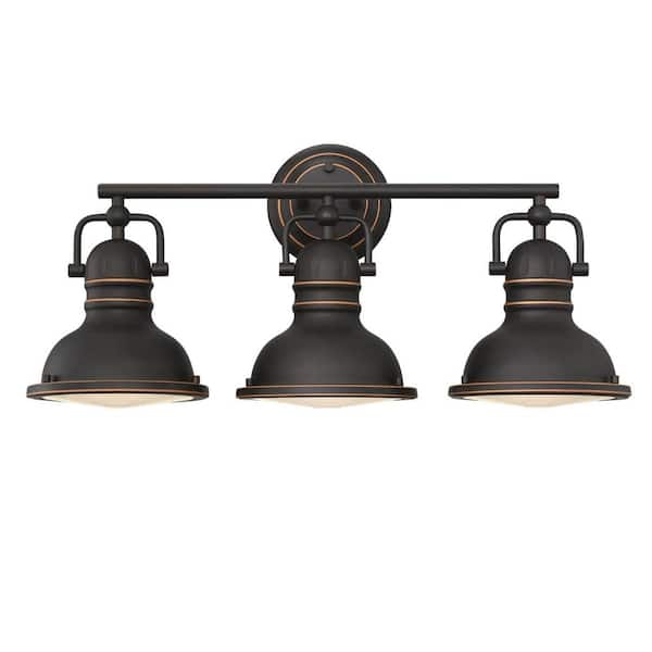 Westinghouse Boswell 23-1/2 in. 3-Light Oil-Rubbed Bronze with Highlights Vanity Light