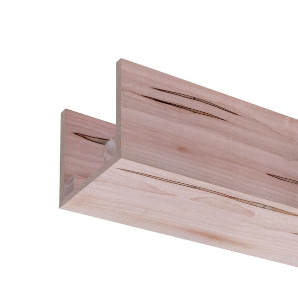 Ornamental Mouldings 5.5 in. W x 5.5 in. H x 92 in. L Natural Ambrosia Maple Box Faux Beam