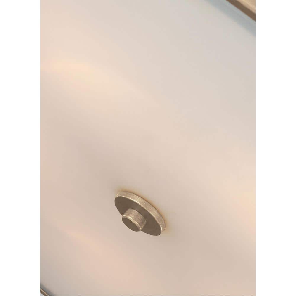 Sunset Gold Drum Semi-Flush Mount with Cream Linen Shade