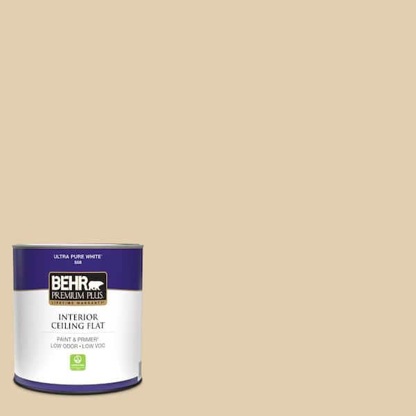 1 qt. #HDC-AC-09 Concord Buff Ceiling Flat Interior Paint