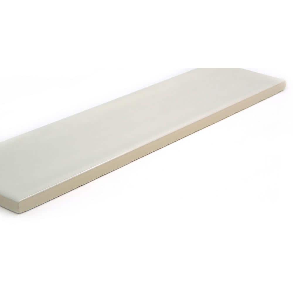 Raku White Glossy Ceramic 3x12 Wall Tile