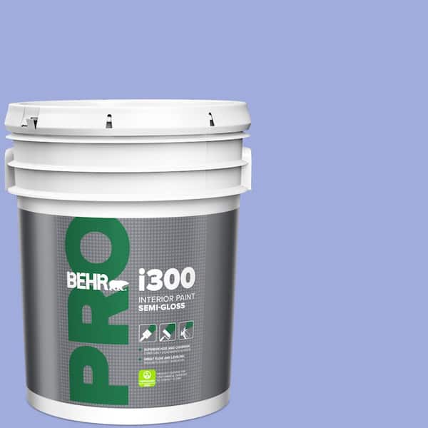 BEHR PRO 5 gal. #P540-4 Lavender Sky Semi-Gloss Interior Paint