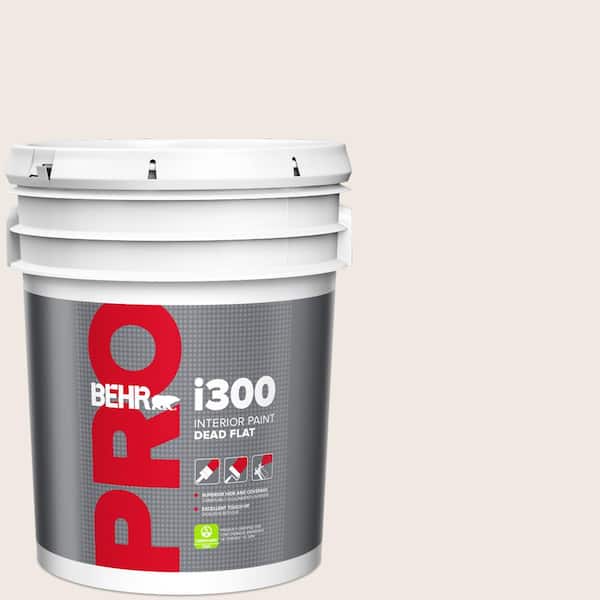 BEHR PRO 5 gal. #PWN-69 Fine Linen Dead Flat Interior Paint