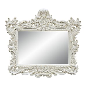 62 in. W x 54 in. H Wood White Dresser Mirror