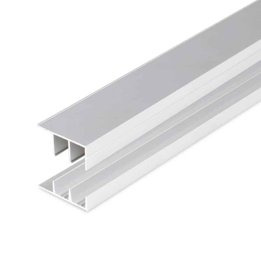 0.510 in. D x 1.188 in. W x 72 in. L Finished Anodized Satin Metal Aluminum Sliding Track Fits 1/4 in. Boards (18-PACK) price history on PriceWatchPro