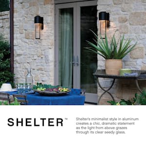 Hinkley Shelter Large Outdoor Wall Mount Lantern, Buckeye Bronze