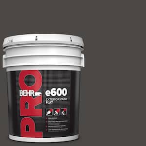 5 gal. #HDC-CL-14A Warm Onyx Flat Exterior Paint