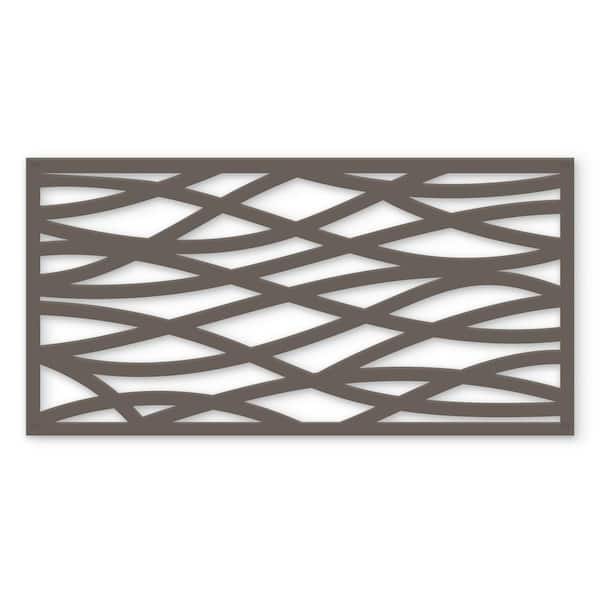 Wave 48 in. x 24 in. Warmstone Polypropylene Multi-Purpose Decorative Panel