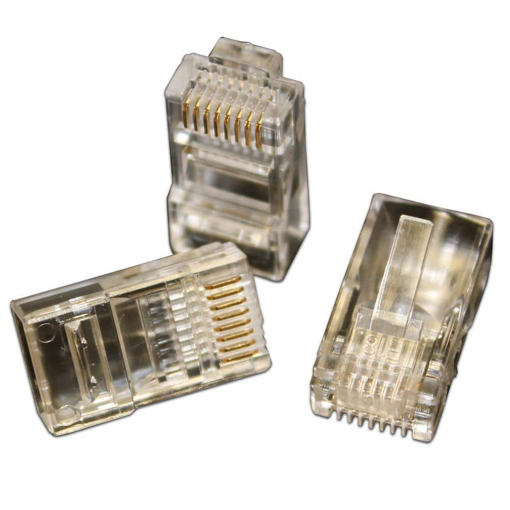 Eclipse QuikThru RJ45 CAT6 Unshielded Connectors (50-Pack)