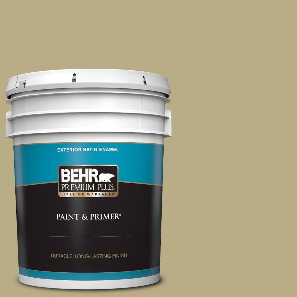 BEHR PREMIUM PLUS 5 gal. S3304 Fennel Seed Satin Enamel Exterior