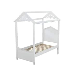 Rapunzel White Twin Bed