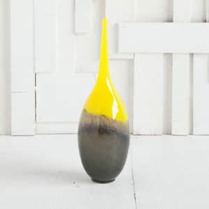 Jasse Yellow Small Decorative Vase