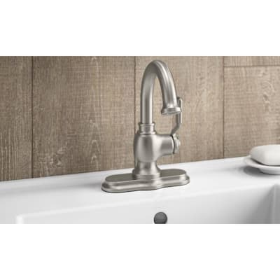 Worth Single Hole 1-Handle Bathroom Faucet in Vibrant Brushed Nickel