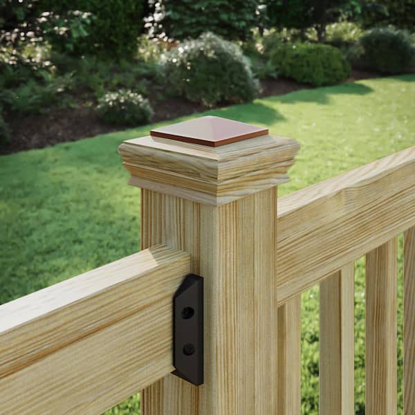 4 in. x 4 in. Newport Copper High Top Pressure Treated Wood Post Cap