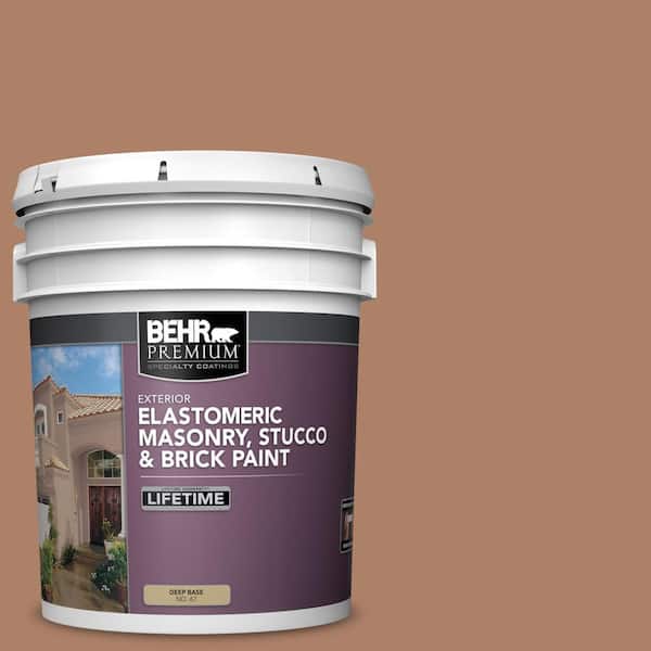 BEHR PREMIUM 5 gal. #S210-5 Cider Spice Elastomeric Masonry, Stucco and Brick Exterior Paint