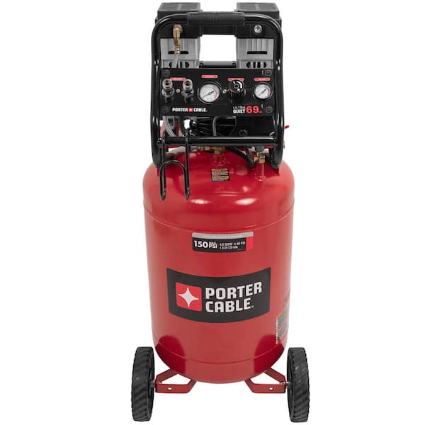 Porter-Cable 20 Gal. Quiet Oil Free Portable Vertical Electric Air Compressor